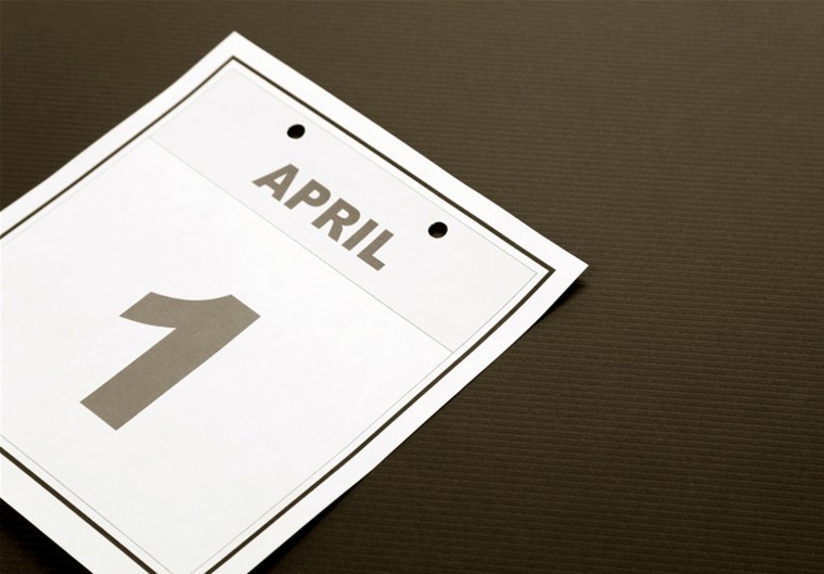 Fools' Day, calendar date April 1 for background