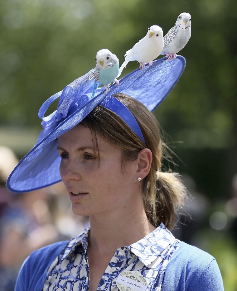 Image: Parsons poses on the first day of the Royal Ascot horse racing festival at Ascot