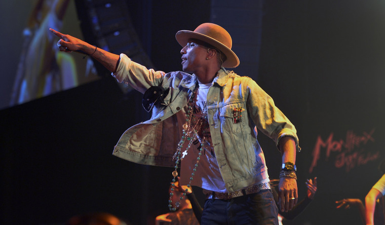 Image: Pharrell Williams performs at the Montreux Jazz Festival
