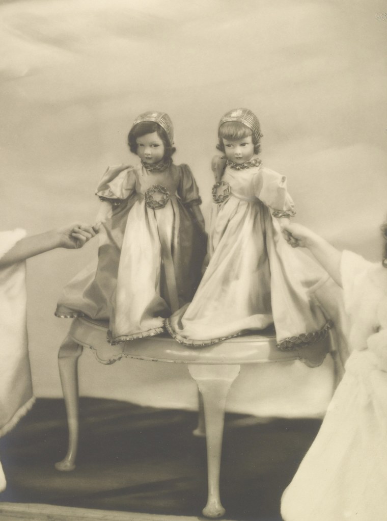 Two Parisian dolls belonging to the Princesses Elizabeth and Margaret