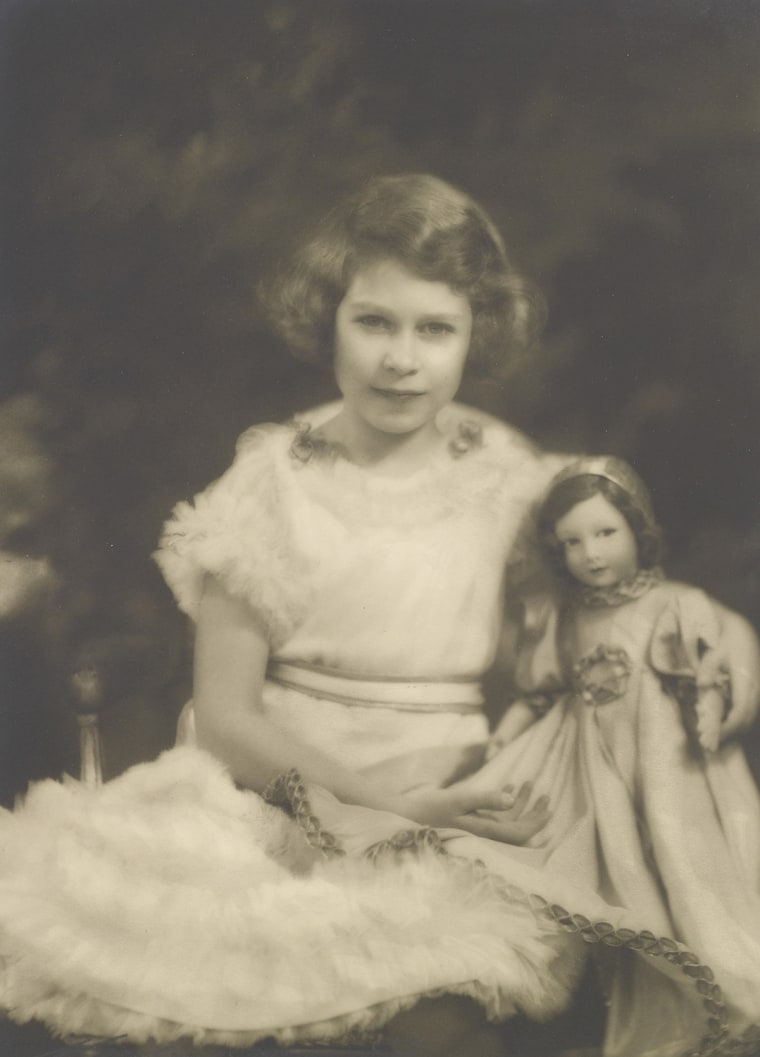 Princess Elizabeth with a Parisian doll