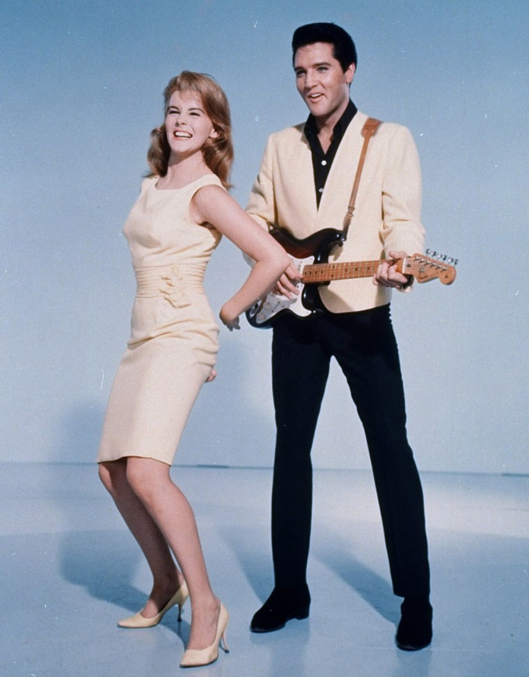 Elvis Presley and actress Ann-Margret shown in a publicity photo for the 1964 film, \"Viva Las Vegas\".  (AP Photo)