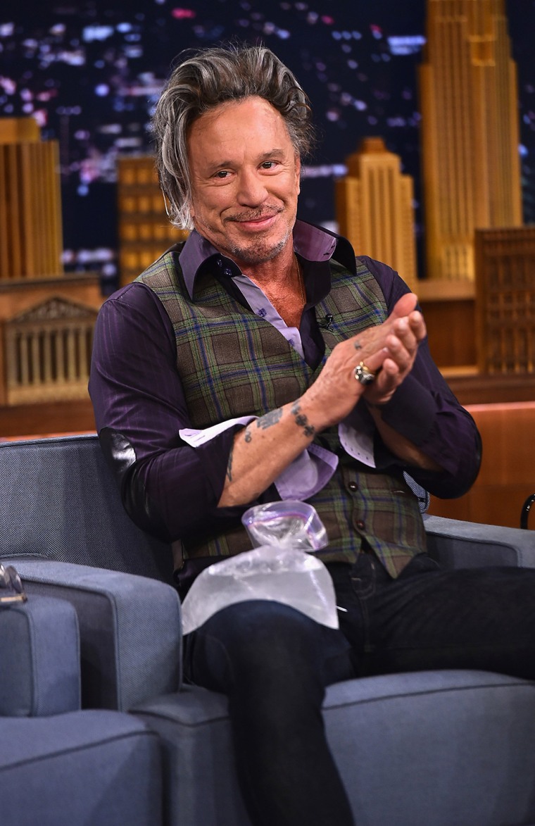 Image: BESTPIX -Mickey Rourke Visits \"The Tonight Show Starring Jimmy Fallon\"