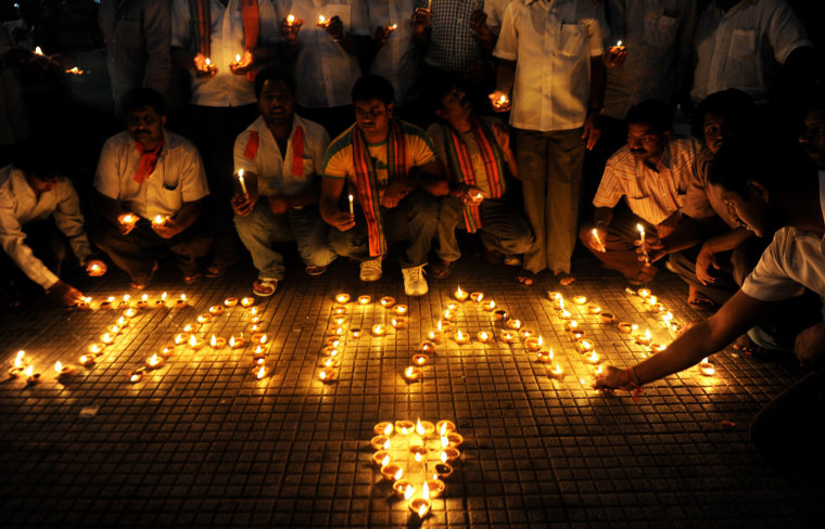 Image: candlelight vigil