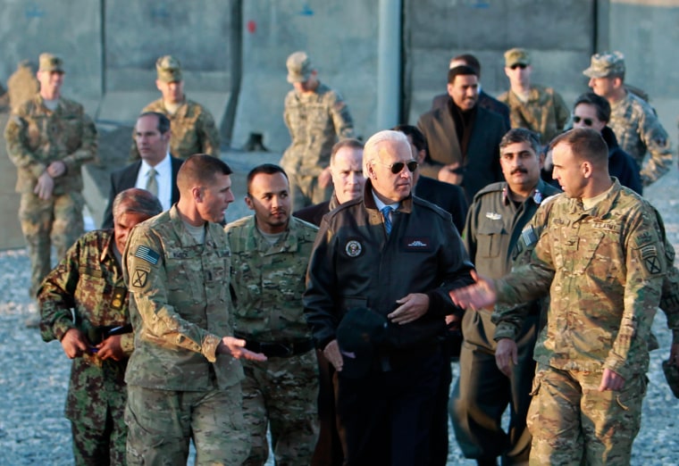 Image: U.S. Vice President Joe Biden meets with U.S. troops in Maidan Wardak province