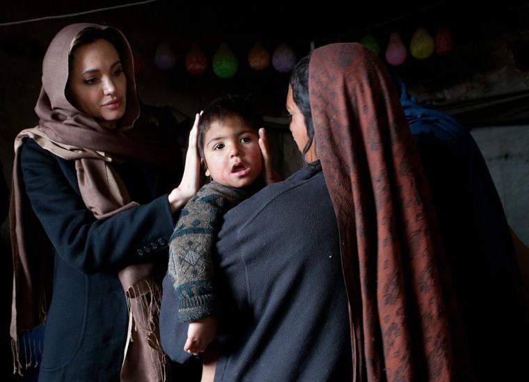 Image: UNHCR Goodwill Ambassador Angelina Jolie Visits Displaced People In Afghanistan