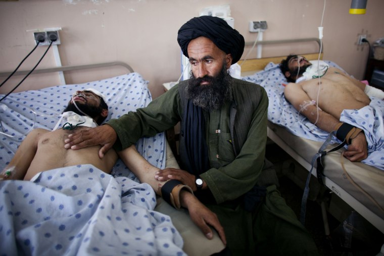 Image: Injured Fill Hospital In Kandahar