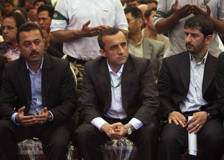 Image: Amrullah Saleh, Afghanistan's former intelligence chief, attends a gathering in Kabul