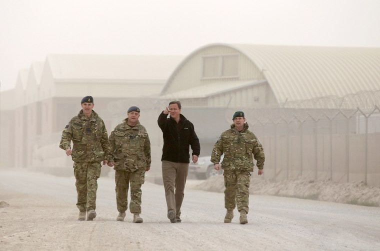 Image: Prime Minister David Cameron Visits Troops In Afghanistan