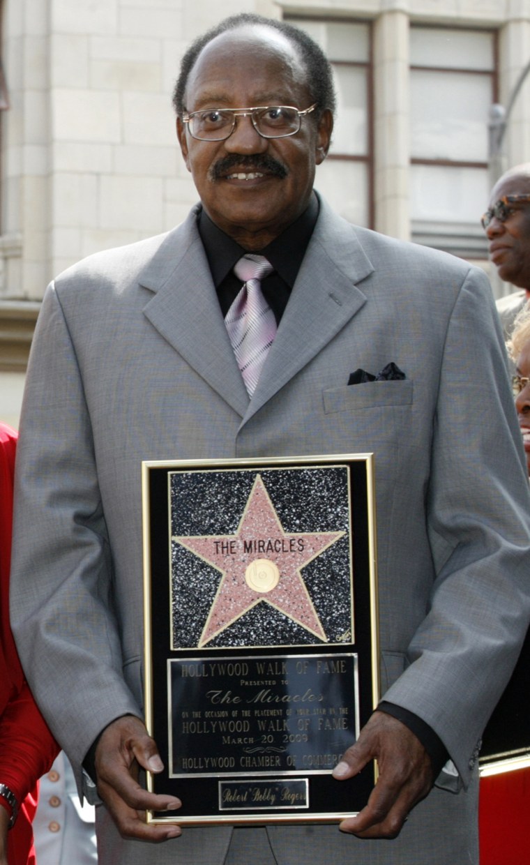 Image: File photograph of Bobby Rogers at the Hollywood Walk of Fame ceremony in Hollywood