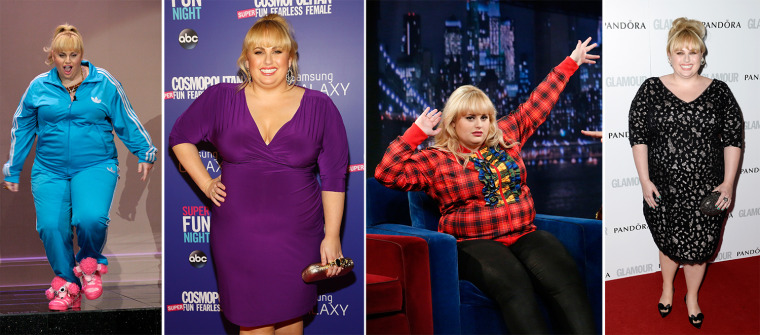 THE TONIGHT SHOW WITH JAY LENO -- Episode 4441 -- Pictured: Actress Rebel Wilson on April 9, 2013 -- (Photo by: Stacie McChesney/NBC/NBCU Photo Bank via Getty Images)

NEW YORK, NY - OCTOBER 01:  Actress Rebel Wilson attends Cosmopolitan's Super Fun Night With Rebel Wilson on October 1, 2013 in New York City.  (Photo by Astrid Stawiarz/Getty Images for Cosmopolitan)

LATE NIGHT WITH JIMMY FALLON -- Episode 824 -- Pictured: (l-r) Rebel Wilson with host Jimmy Fallon during an interview on 4/29/13 -- (Photo by: Lloyd Bishop/NBC/NBCU Photo Bank via Getty Images)

LONDON, ENGLAND - JUNE 04: Rebel Wilson  attends Glamour Women of the Year Awards 2013 at Berkeley Square Gardens on June 4, 2013 in London, England.  (Photo by Gareth Cattermole/Getty Images)