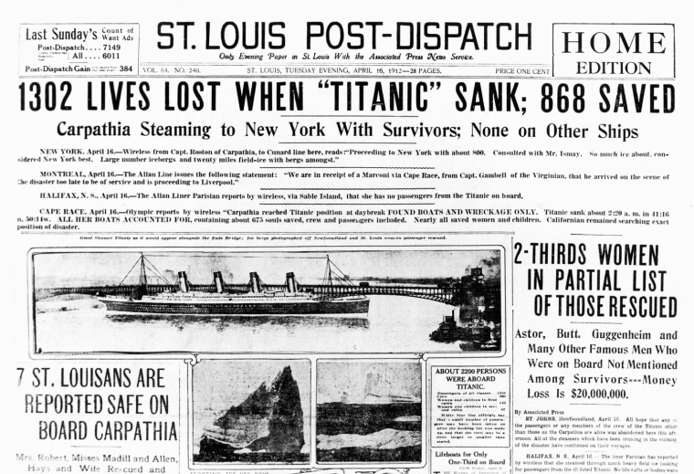 Image: (FILE PHOTO) 100 Years Since The Sinking Of The RMS Titanic