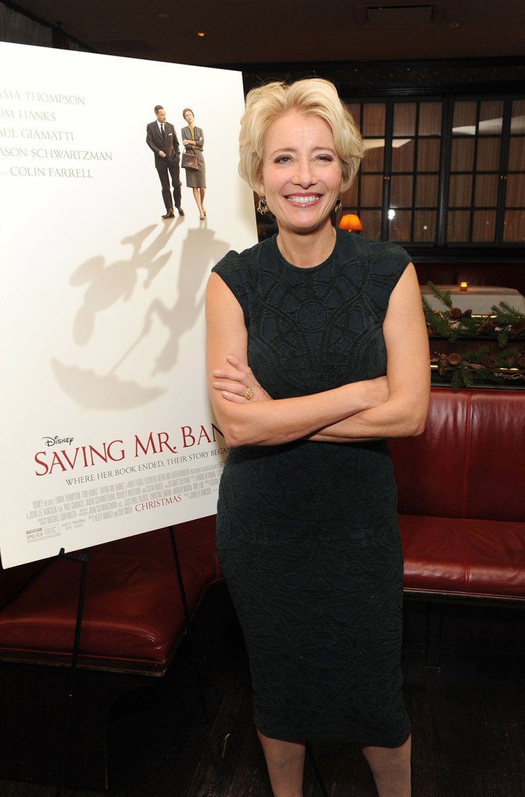 Image: Emma Thompson, John Lee Hancock, Alison Owen And Kelly Marcel Host A Cocktail Reception And Special Screening Of \"Saving Mr. Banks\" In New York City