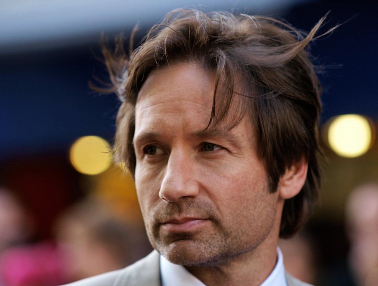 US actor David Duchovny arrives for the