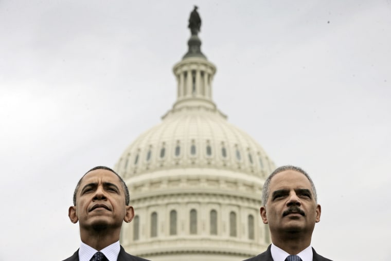 Image: Barack Obama, Eric Holder