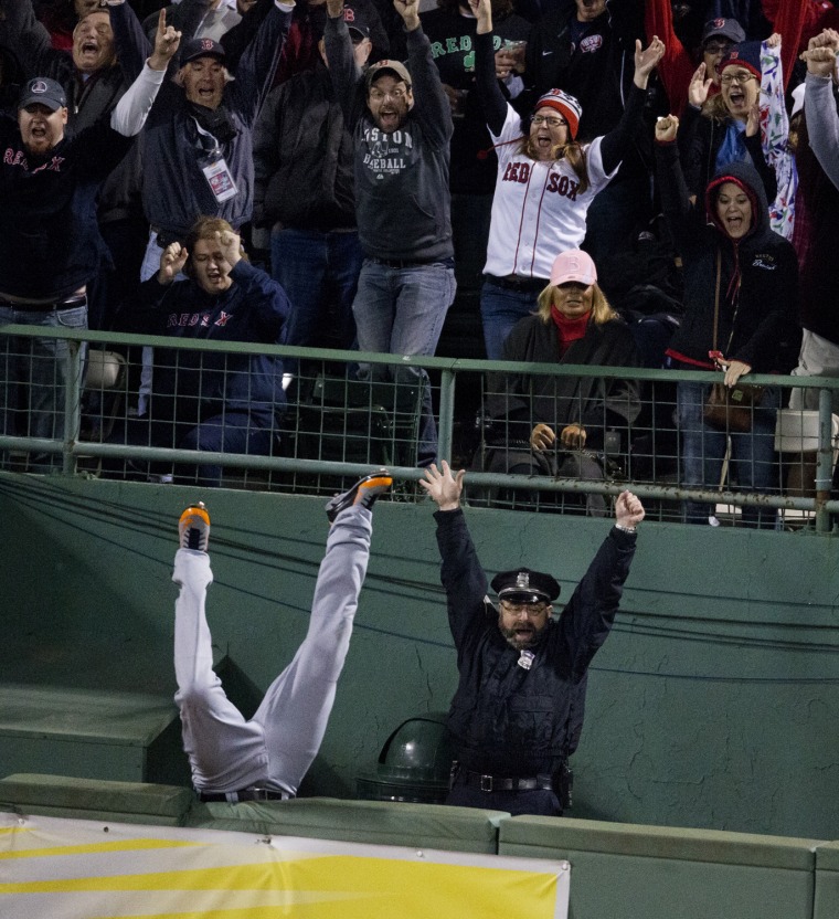 Image: ALCS Game 2: Detroit Tigers Vs. Boston Red Sox At Fenway Park