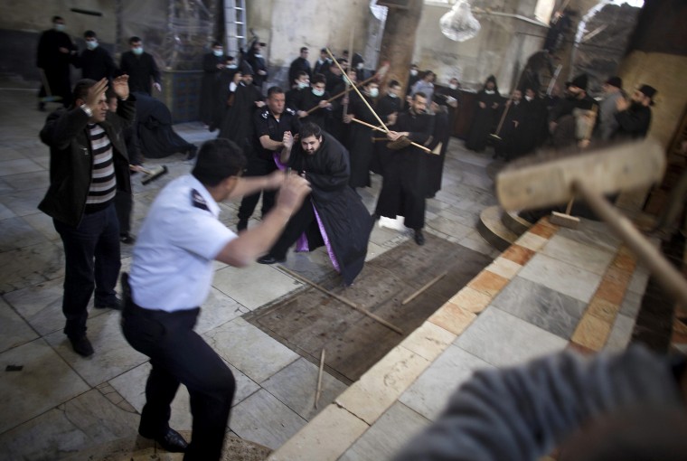 Image: Cleaning of the Church of Nativity