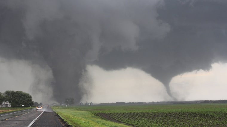 Image: Two tornadoes touch down near Pilger  Nebraska