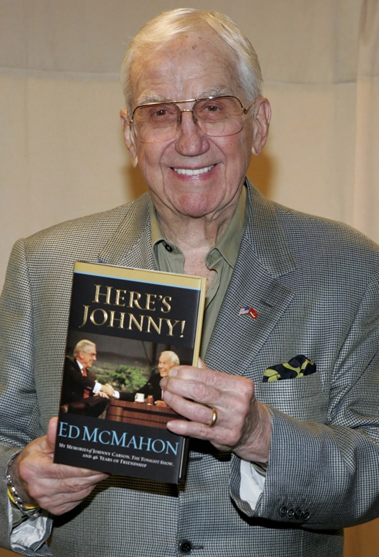 Ed McMahon Signs His New Book \"Here's Johnny\"