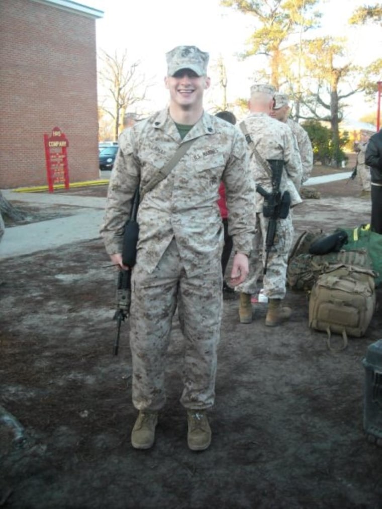 Donald Lamar II, March 7, 2010. The day before he left for Afghanistan.
