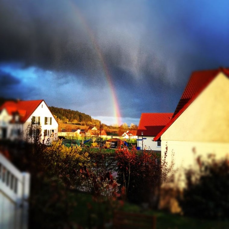 Captured from our home in Lehrberg, Germany this Spring.