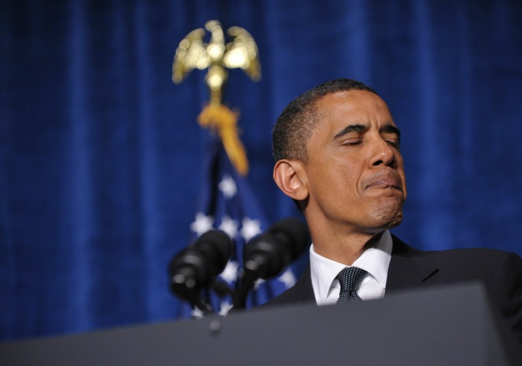 US President Barack Obama speaks at a fu