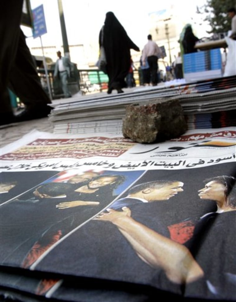 MIDEAST Egypy U.S Election Reax