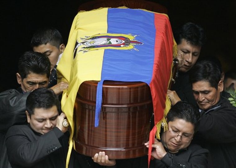 APTOPIX Ecuador US Hate Crime