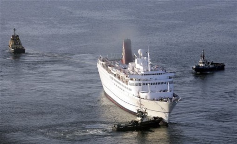 Latvia Stranded Cruise Ship