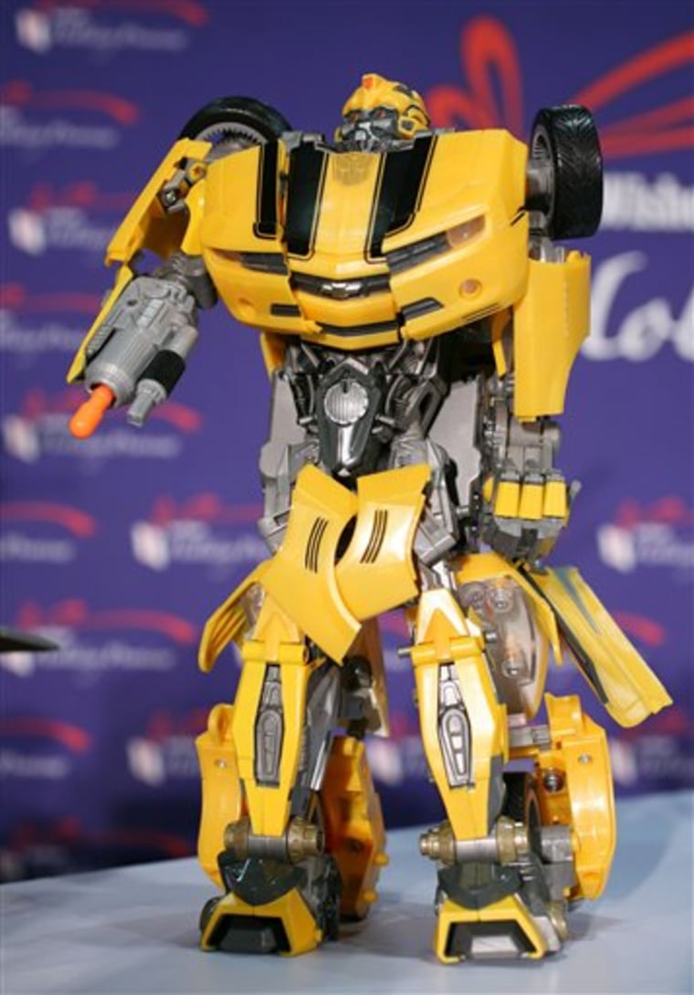 Demand for 'BumbleBee' Transformers toys helps Hasbro beat revenue