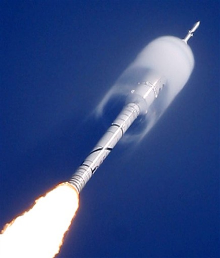 APTOPIX Moon Rocket Test