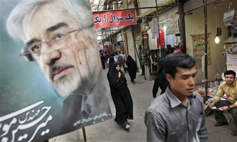 Mideast Iran Mousavis Hold