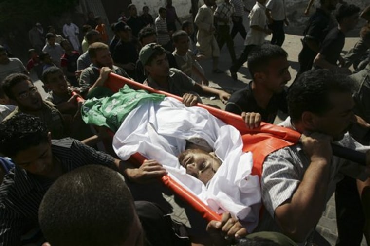 APTOPIX MIDEAST ISRAEL PALESTINIANS GAZA SHOOTOUT