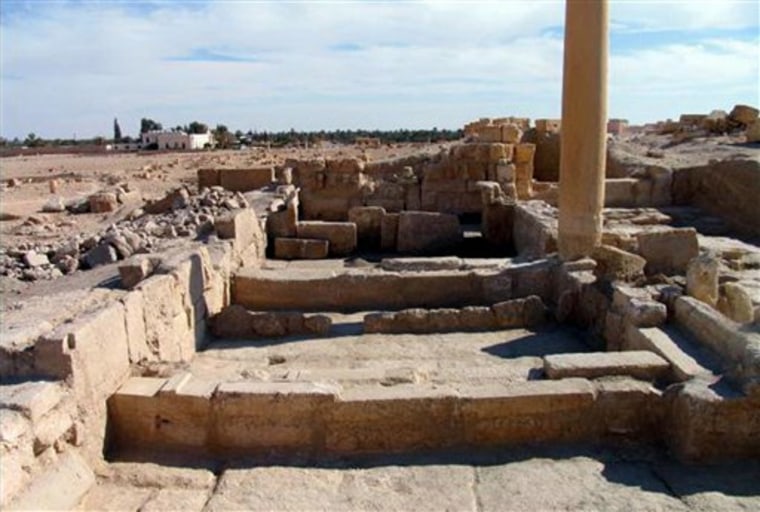 Mideast Syria Archeology Church