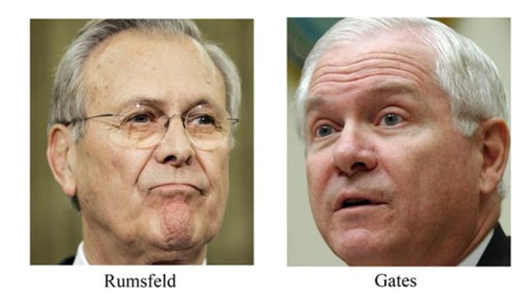 Gates Not Rumsfeld