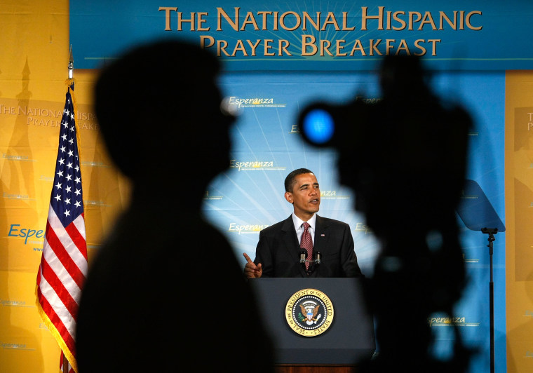 Obama Attends Esperanza National Hispanic Prayer Breakfast