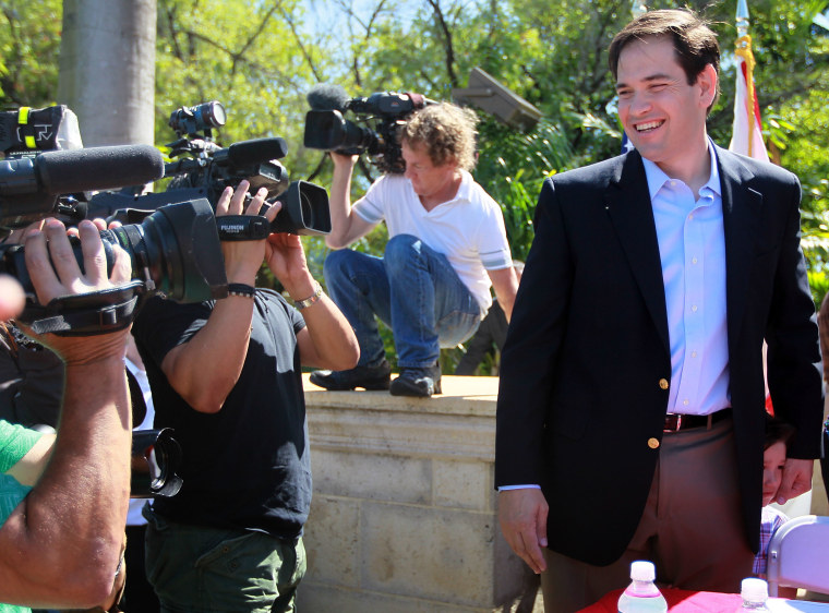 Marco Rubio Holds Campaign Event In Miami