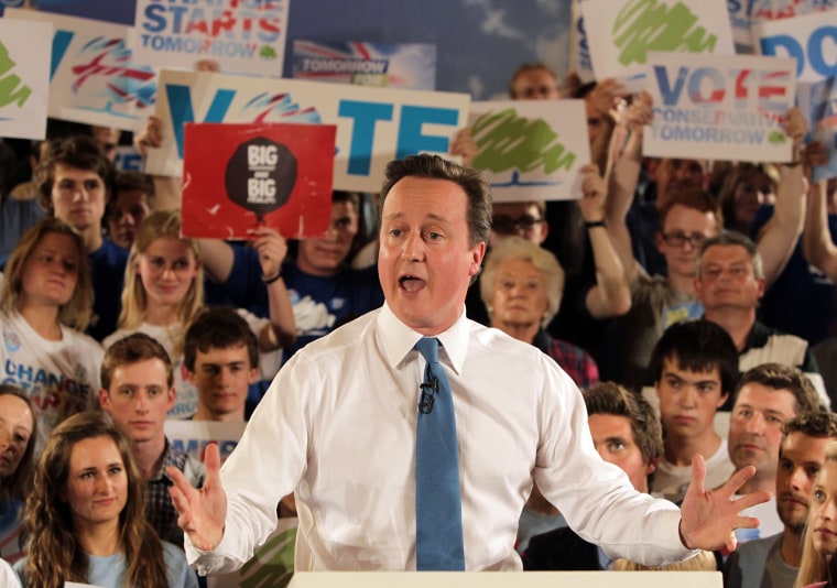 David Cameron Canvasses For Support On the Final Full Day Of The Campaign