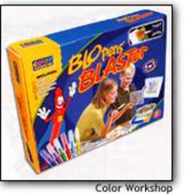 BLOPENS COLORING WITH AIR COLOR CHANGING MARKERS /AIRBRUSH SUPER