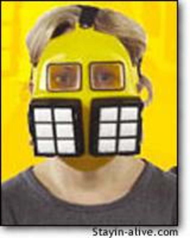 The Potomac gas mask is lightweight, and less cumbersome than full-fledged masks.
