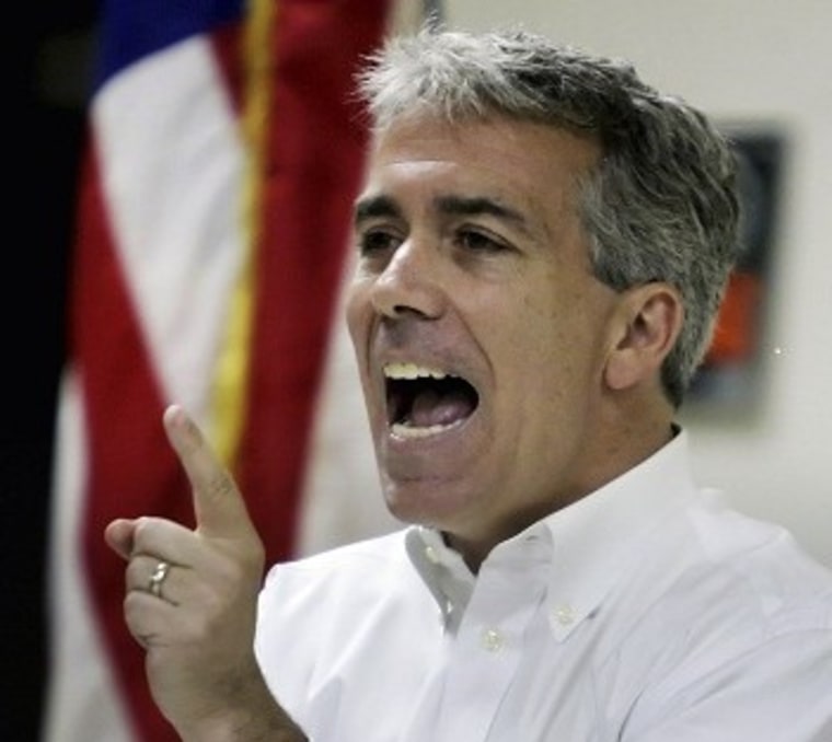FILE - In this Aug. 4, 2011 file photo, Illinois Congressman Joe Walsh speaks to his northern Illinois constituents at a town hall meeting in Wauconda, Ill. On Wednesday, Sept. 21, 2011, Walsh announced in an email to supporters that he is running in...