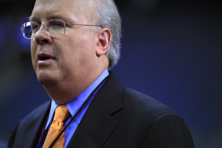 Karl Rove's PACs spent an estimated $127 million on ads supporting Mitt Romney. (Photo by Eric Thayer/REUTERS)