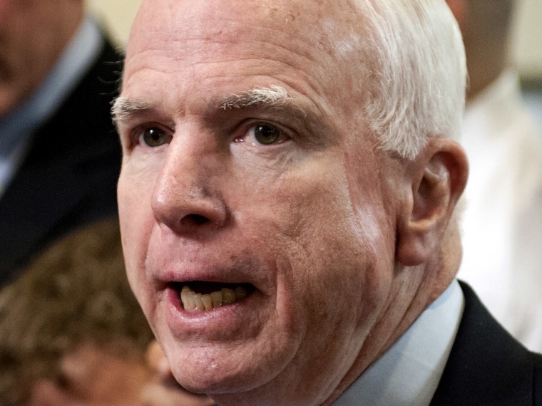 Sen. John McCain, (R-AZ). (Photo by Cliff Owen/AP Photo)