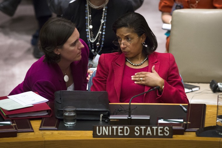 U.N. Ambassador Susan Rice, at the General Assembly last month, meets her Benghazi accusers today in Washington. (AP Photo/John Minchillo)