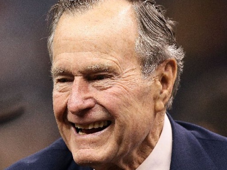 FILE - Former President George H. W. Bush in 2010. (Photo by Jed Jacobsohn/Getty Images)