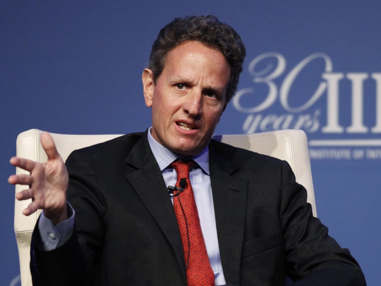 Treasury Secretary Timothy Geithner, made the case for a budget plan Sunday on Meet the Press. (Photo: Reuters/Yuriko Nakao).