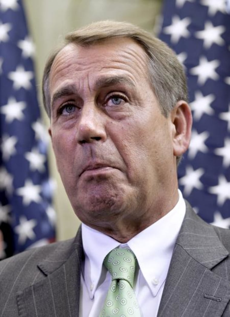Democrats are the least of House Speaker John Boehner's worries.(AP Photo/J. Scott Applewhite)