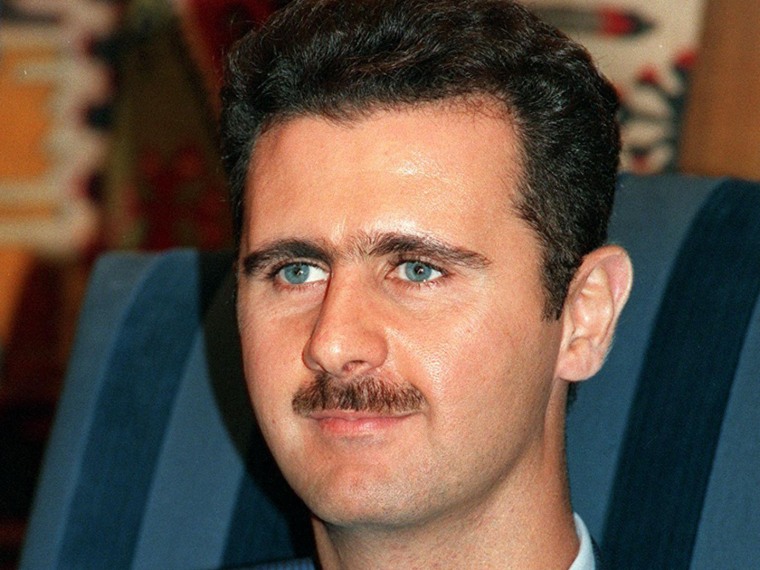 File Photo:  Picture dated 1997 shows Bashar al-Assad, son of President Hafez al-Assad. (Photo by Ramzi Haidar/AFP/Getty Images File)
