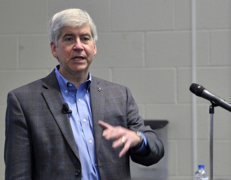 Governor Rick Snyder (AP Photo/Detroit News, Dale G. Young)