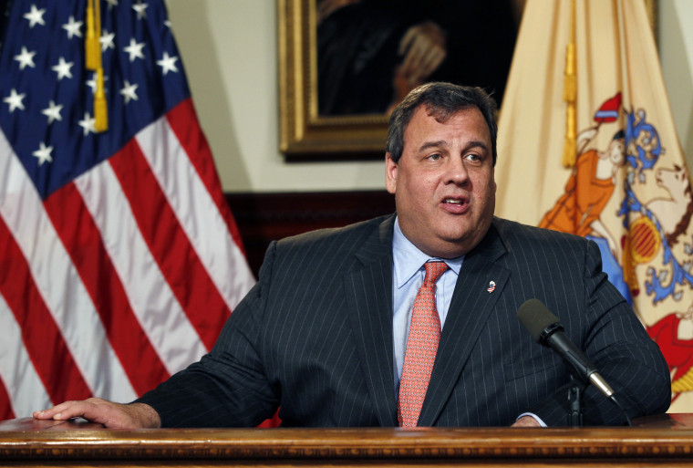 New Jersey Gov. Chris Christie during a news conference in Trenton, N.J. on Dec. 7, 2012. (Photo by Mel Evans/AP)